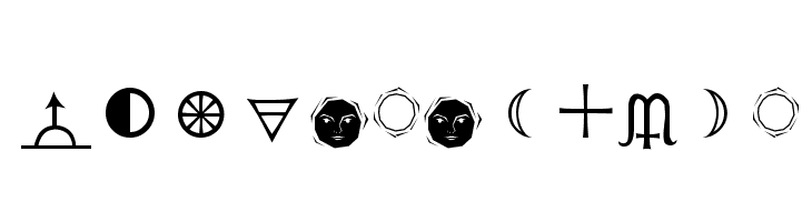 Astrological  les polices de caractères gratuit tlcharger