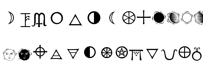 Astrological Polices MINUSCULES