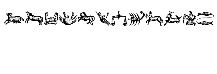 Astrologicus Regular Font LOWERCASE