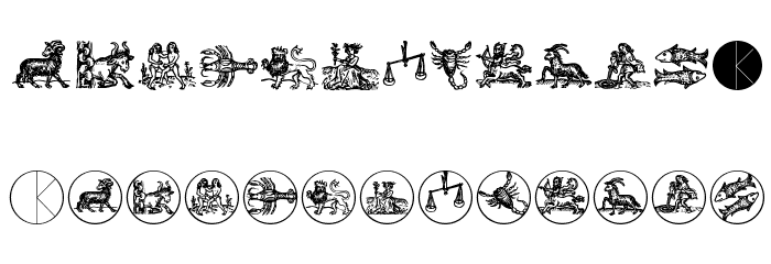AstrologyBatsOne Font LOWERCASE