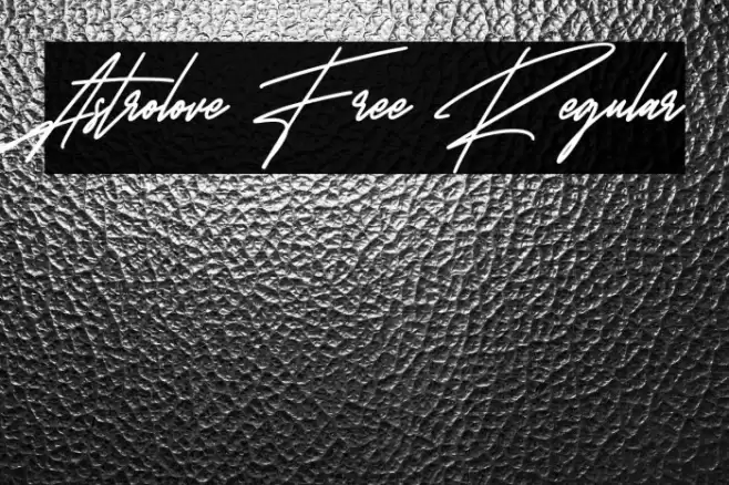 Astrolove Free Regular Font examples