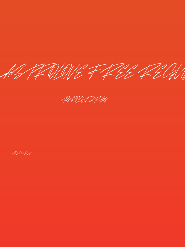 Astrolove Free Regular Poster