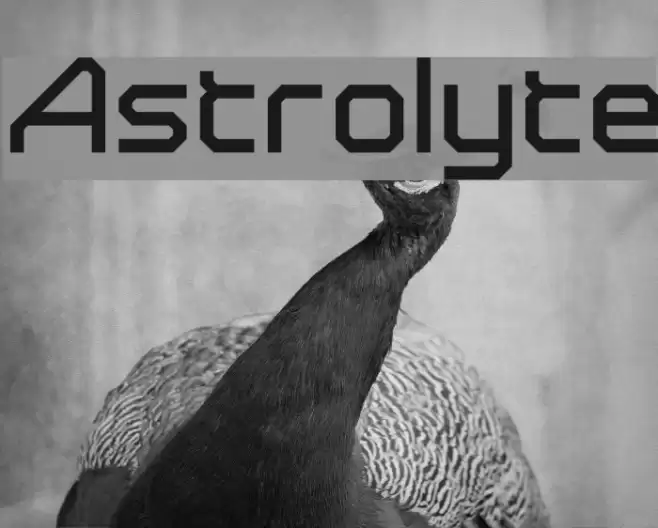 Astrolyte Font examples