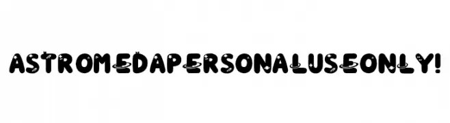 Astromeda PERSONAL USE ONLY! Font