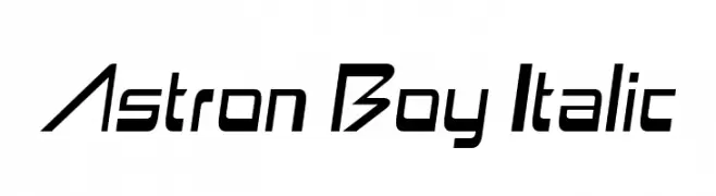Astron Boy Italic  Fuentes Gratis Descargar