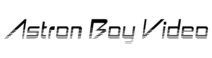 Astron Boy Video Шрифта