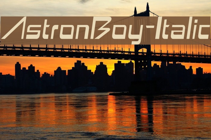 AstronBoy-Italic फ़ॉन्ट examples
