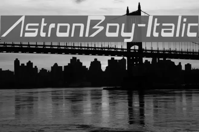 AstronBoy-Italic Font examples