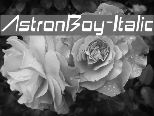 AstronBoy-Italic Font examples