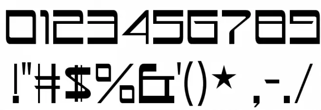 AstronBoy-Regular フォント その他の文字