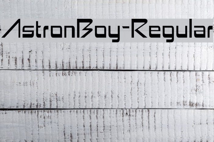 AstronBoy-Regular Font examples