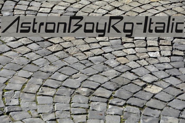 AstronBoyRg-Italic Font examples