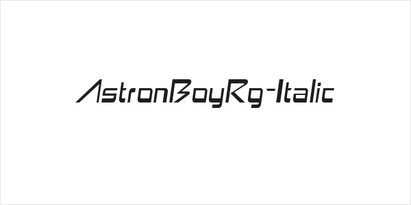 AstronBoyRg-Italic Logo