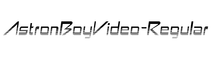 AstronBoyVideo-Regular  لخطوط تنزيل