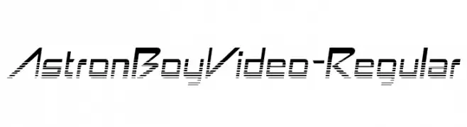AstronBoyVideo-Regular  تنزيل الخطوط