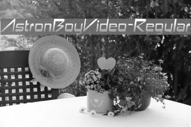 AstronBoyVideo-Regular Font examples