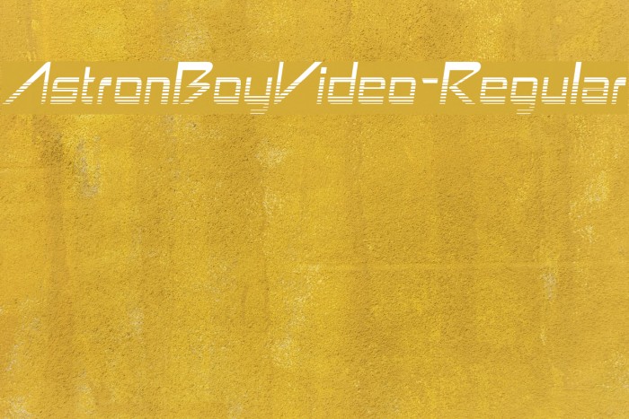 AstronBoyVideo-Regular Font examples