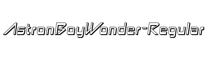 AstronBoyWonder-Regular Font