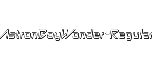 AstronBoyWonder-Regular Logo