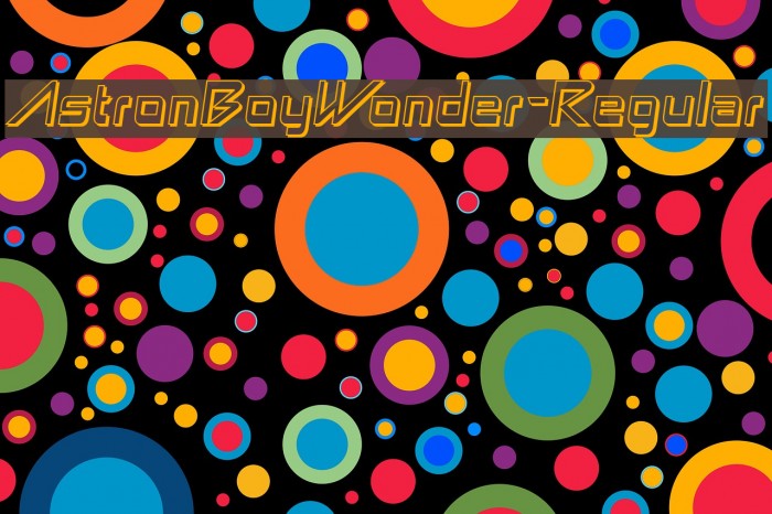 AstronBoyWonder-Regular Font examples