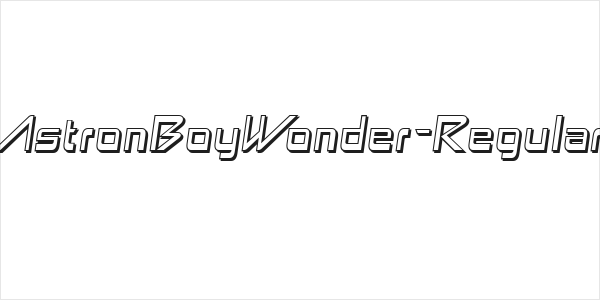 AstronBoyWonder-Regular Logo