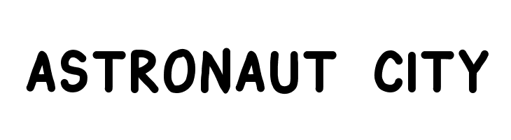 Astronaut City Шрифта