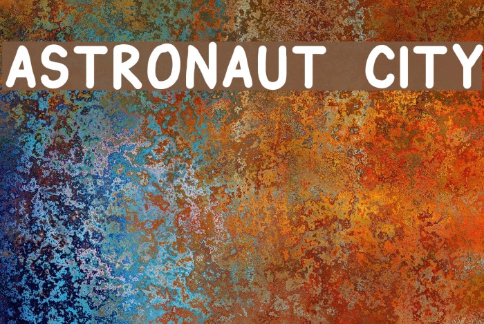 Astronaut City Шрифта examples