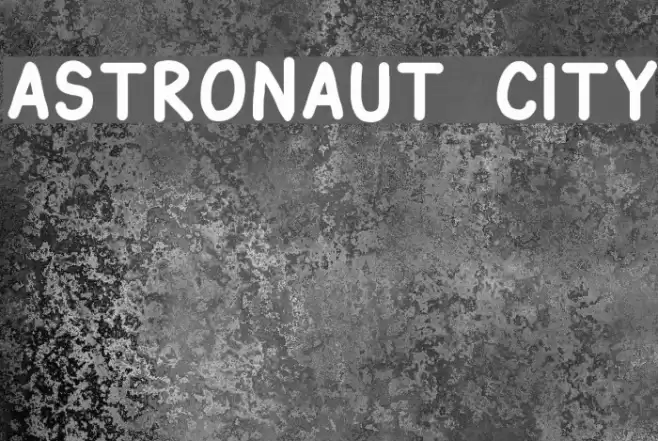 Astronaut City Font examples