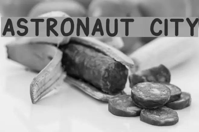 Astronaut City Font examples