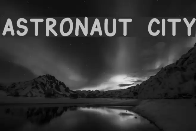 Astronaut City Font examples