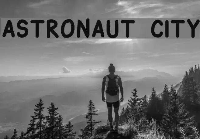 Astronaut City Font examples