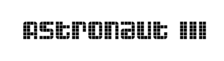 Astronaut III  免费字体下载