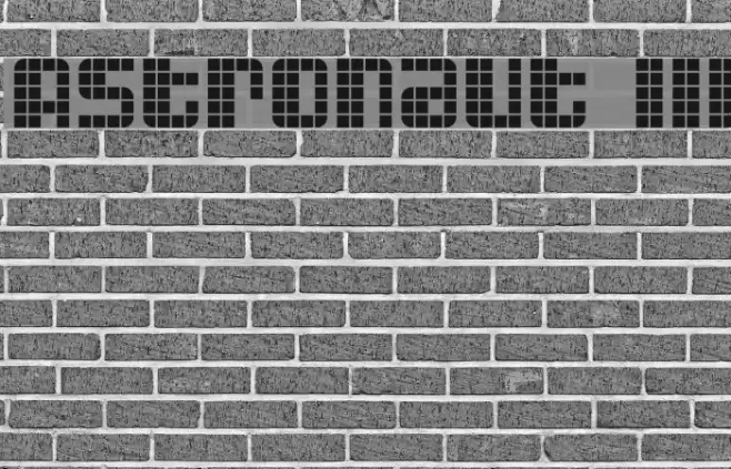 Astronaut III Font examples