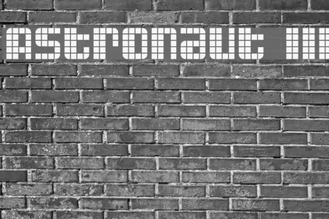 Astronaut III Font examples