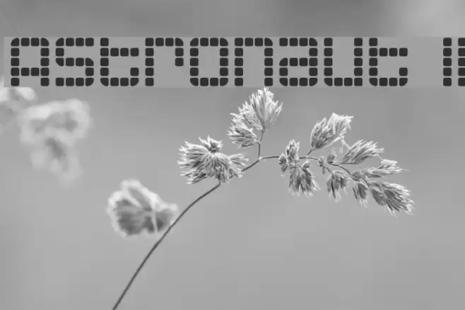 Astronaut II Font examples