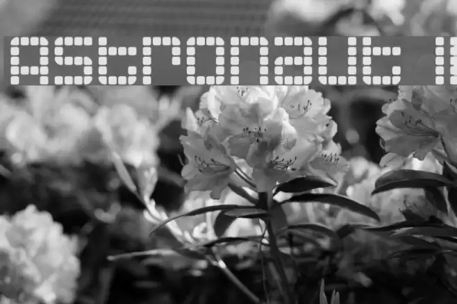 Astronaut II Font examples