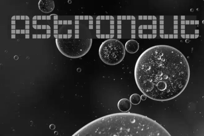 Astronaut Font examples
