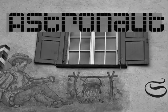 Astronaut Font examples