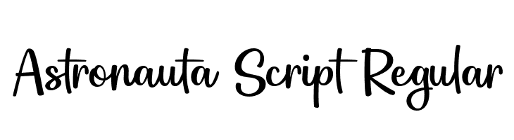 Astronauta Script Regular  Fuentes Gratis Descargar