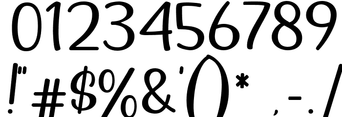 Astronauta Script Regular Font OTHER CHARS