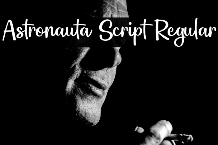 Astronauta Script Regular Example 1