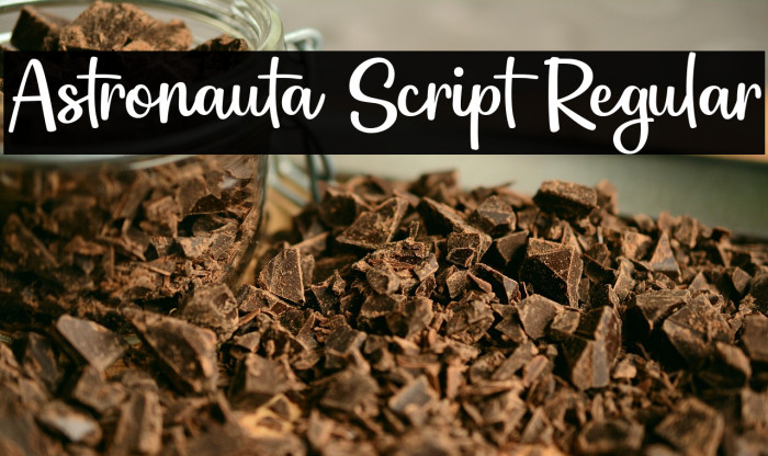 Astronauta Script Regular Example 2