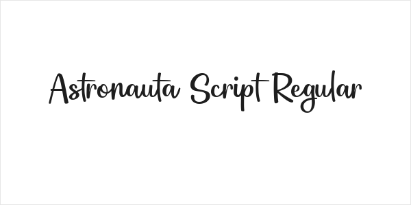 Astronauta Script Regular Logo