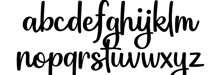 Astronauta Script Regular Font LOWERCASE