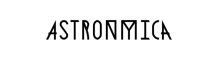 Astronmica  フリーフォントのダウンロード