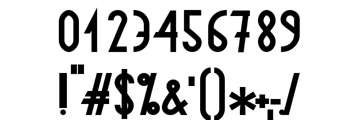 AstronmicaBold Font OTHER CHARS