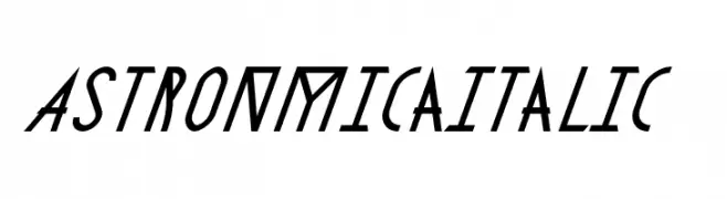 AstronmicaItalic  Descarca Fonturi Gratis