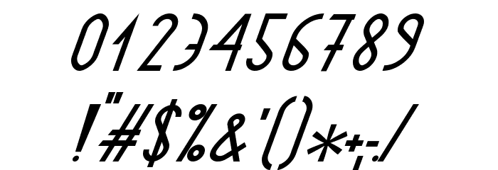 AstronmicaItalic Font OTHER CHARS