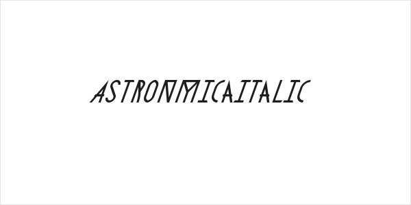 AstronmicaItalic Logo