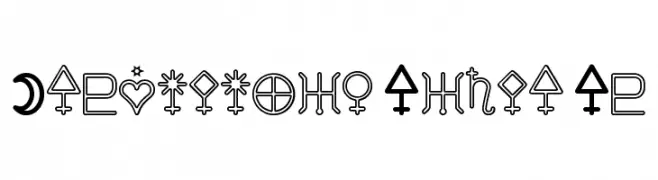 Astronomic Signs St  Скачать бесплатные шрифты